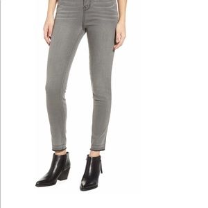 1822 gray wash high-rise ankle skinny jeans